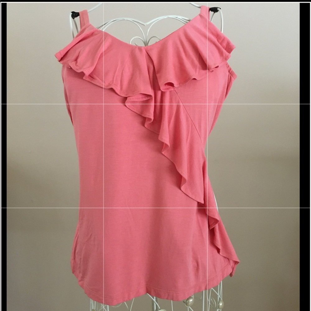 Yummy Tummy Ruffle Tank with Tummy Control